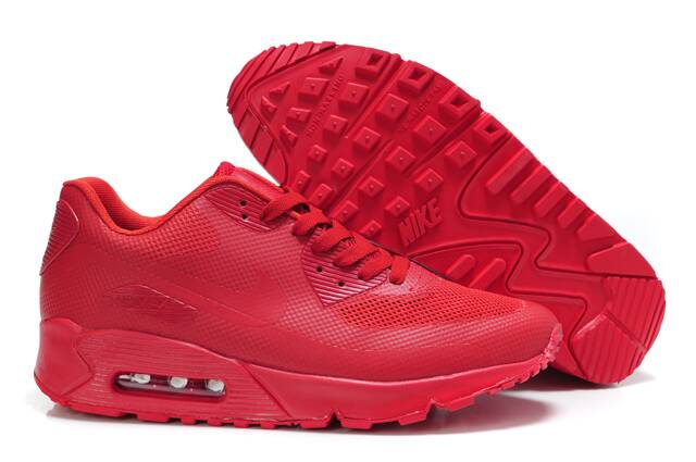 Nike Air Max 90 Hyperfuse Team Red Shoes - Click Image to Close